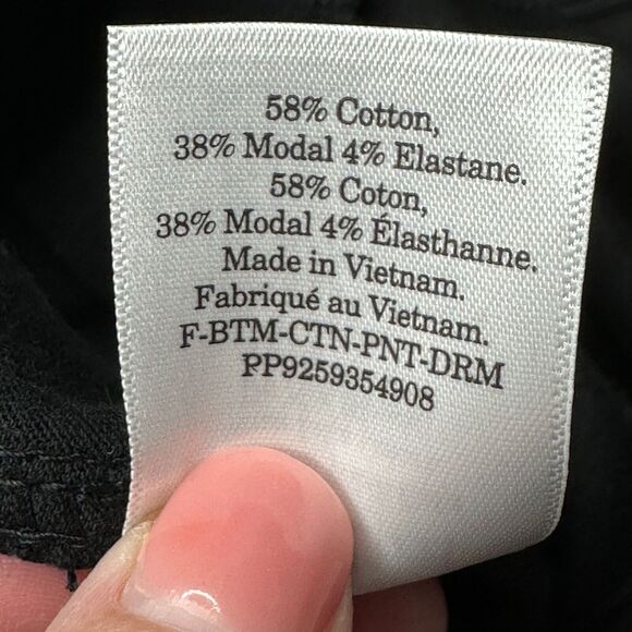 Everlane The Dream Pant Elastic Waist Tapered Leg Knit Pants Black Women XS NWT - Picture 11 of 13